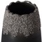 Uniquewise Contemporary Black Table Vase with Dripping Crystal Look and Scalloped Opening Design, 10 Inch QI004358.L - alternate 7